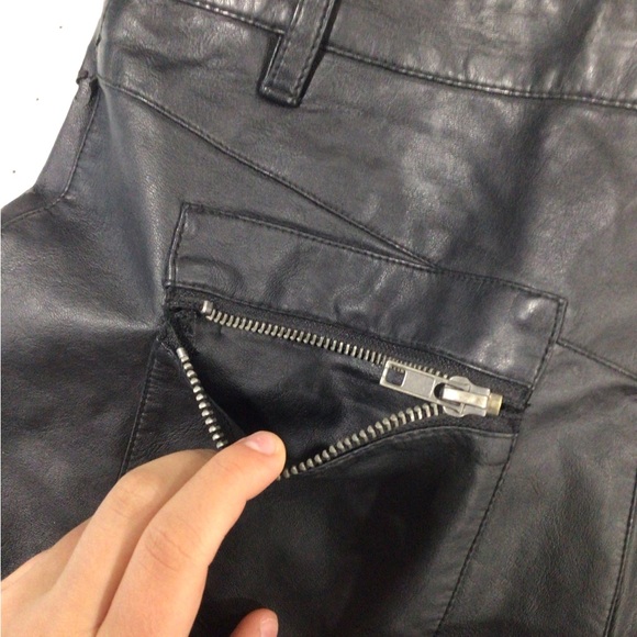 Guess Black Leather High Waist Shorts - Picture 4 of 10